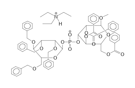 METHYL 2,4,6-TRI-O-BENZOYL-3-O-(2,3,4,6-TETRA-O-BENZYL-ALPHA-D-MANNOPYRANOSYLPHOSPHORYL)-ALPHA-D-MANNOPYRANOSIDE, TRIETHYLAMMONIUM SALT