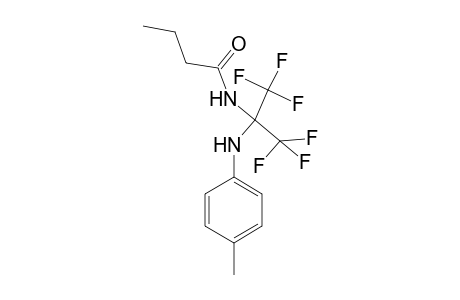 N-[2,2,2-Trifluoro-1-(p-toluidino)-1-(trifluoromethyl)ethyl]butyramide