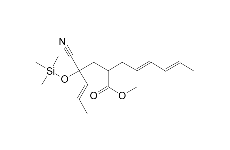 (4E,6E)-2-[(3E)-2-CYANO-2-(TRIMETHYLSILYLOXY)-3-PENTENYL]-4,6-OCTADIENOIC-ACID-METHYLESTER,ISOMER-#1