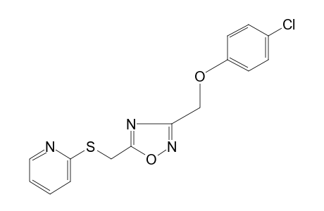 3-[(p-chlorophenoxy)methyl]-5-{[(2-pyridyl)thio]methyl}-1,2,4-oxadiazole