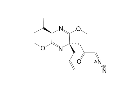 (2'S,5'R)-3-(2-Allyl-5-isopropyl-3,6-dimethoxy-2,5-dihydropyrazin-2-yl)-1-diazopropan-2-one