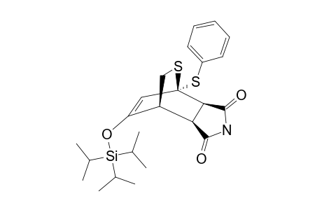 (1S*,4R*,5S*,6R*)-1-PHENYLTHIO-8-TRIISOPROPYLSILYLOXY-2-THIABICYCLO-[2.2.2]-OCT-7-ENE-5,6-DICARBOXILIC-ACID-IMIDE