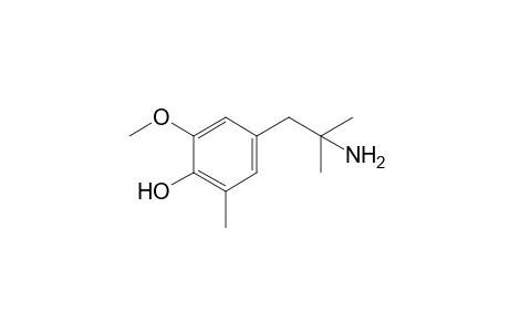 4-(2-amino-2-methylpropyl)-6-methoxy-o-cresol