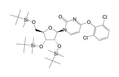 4-O-(2,6-DICHLOROPHENYL)-2',3',5'-O-TRIS-(TERT.-BUTYLDIMETHYLSILYL)-URIDINE