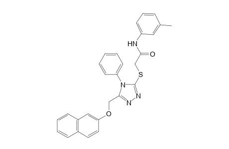 N-(3-methylphenyl)-2-({5-[(2-naphthyloxy)methyl]-4-phenyl-4H-1,2,4-triazol-3-yl}sulfanyl)acetamide