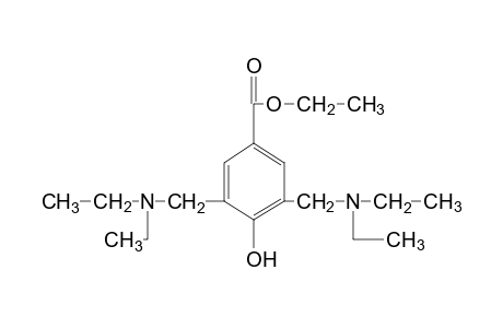 3,5-bis[(diethylamino)methyl]-4-hydroxybenzoic acid, ethyl ester