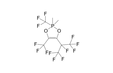 2,2-Dimethyl-2,4-bis(trifluoromethyl)-5-[1',2',2',2'-tetrafluoro-1'-(trifluoromethyl)ethyl]-1,3,2-lambda(5)sigma(5)-dioxaphospholene-(4)