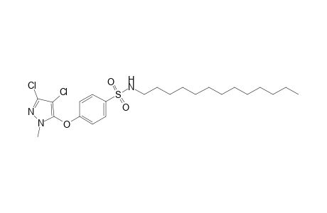 p-[(3,4-dichloro-1-methylpyrazol-5-yl)oxy]-N-tridecylbenzenesulfonamide