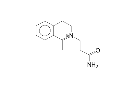 1-methyl-2-(2-carbamoylethyl)-3,4-dihydroisoquinolinium cation