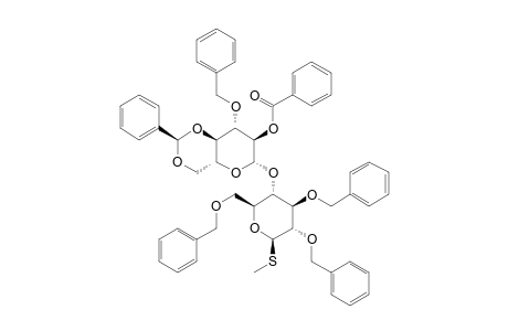 METHYL-4-O-(2-O-BENZOYL-3-O-BENZYL-4,6-O-BENZYLIDENE-BETA-D-GLUCOPYRANOSYL)-2,3,6-TRI-O-BENZYL-1-THIO-BETA-D-GLUCOPYRANOSIDE