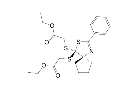 ETHYL-2-{{4-{[(ETHOXYCARBONYL)-METHYL]-THIO}-2-PHENYL-3-THIA-1-AZASPIRO-[4.4]-NON-1-EN-4-YL}-THIO}-ACETATE