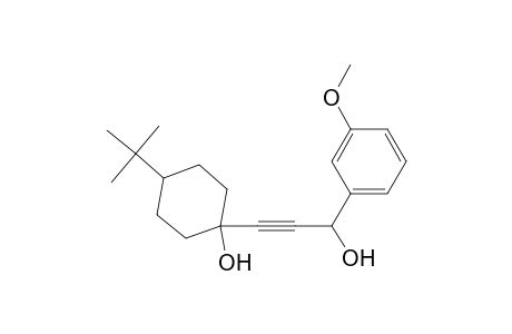 1-[3-Hydroxy-3-(3-methoxyphenyl)-1-pyopynyl]-4-t-butyl-1-cyclohexanol