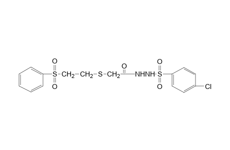 1-[(p-chlorophenyl)sulfonyl]-2-{{[2-(phenylsulfonyl)ethyl]thio}acetyl}hydrazine