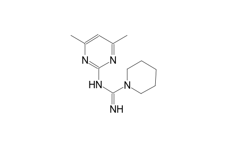 N-(4,6-dimethyl-2-pyrimidinyl)-1-piperidinecarboximidamide