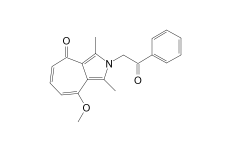 Cyclohepta[c]pyrrol-4(2H)-one, 8-methoxy-1,3-dimethyl-2-(2-oxo-2-phenylethyl)-