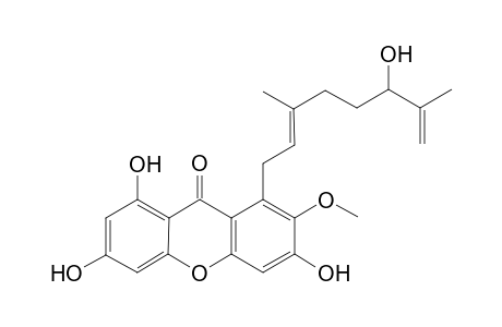 PARVIXANTHONE-C;1,3,6-TRIHYDROXY-7-METHOXY-8-(3,7-DIMETHYL-2,7-DIEN-6-HYDROXYOCTYL)-XANTHEN-9-ONE