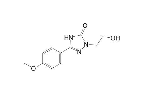 1-(2-hydroxyethyl)-3-(p-methoxyphenyl)-delta square-1,2,4-triazolin-5-one