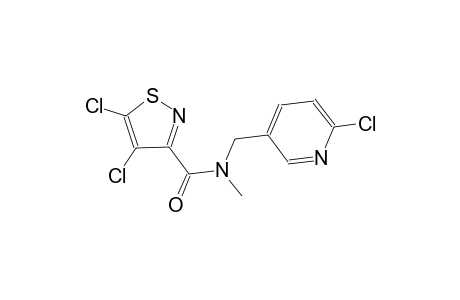 4,5-dichloro-N-[(6-chloro-3-pyridinyl)methyl]-N-methyl-3-isothiazolecarboxamide