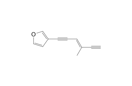 3-[(E)-4-methylhex-3-en-1,5-diynyl]furan