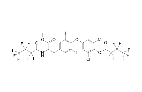 L-Tyrosine, O-[3,5-dichloro-4-(2,2,3,3,4,4,4-heptafluoro-1-oxobutoxy)phenyl]-N-(2 ,2,3,3,4,4,4-heptafluoro-1-oxobutyl)-3,5-diiodo-, methyl ester