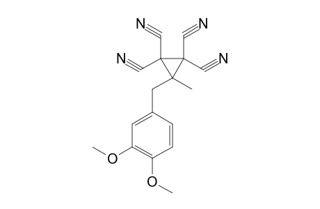 3-methyl-3-veratryl-1,1,2,2-cyclopropanetetracarbonitrile