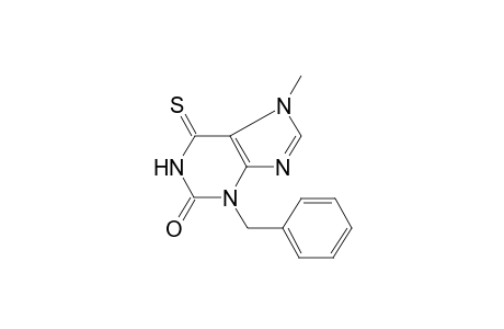 3-Benzyl-7-methyl-6-thioxo-1,3,6,7-tetrahydro-purin-2-one