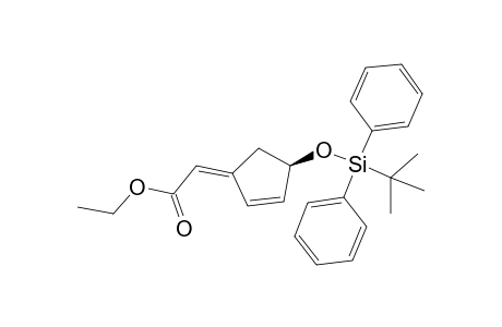 (+/-)-ETHYL-E-4-TERT.-BUTYL-DIPHENYLSILYLOXY-2-CYCLOPENTENYLIDENE-ACETATE