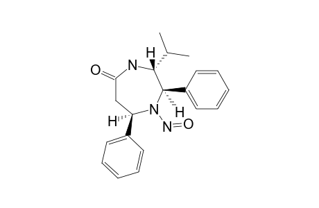 ANTI-T-3-ISOPROPYL-1-NITROSO-R-2,C-7-DIPHENYLHEXAHYDRO-1,4-DIAZEPIN-5-ONE