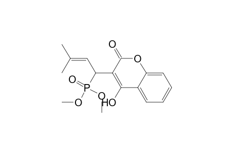 Phosphonic acid, [1-(4-hydroxy-2-oxo-2H-1-benzopyran-3-yl)-3-methyl-2-butenyl]-, dimethyl ester