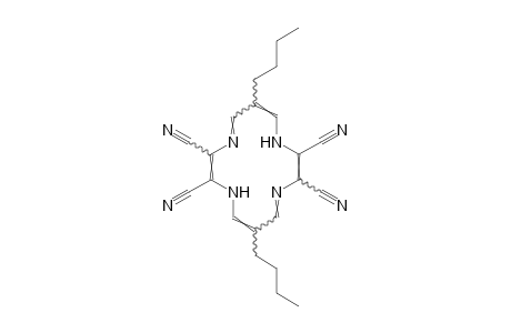 6,13-dibutyl-1,4,8,11-tetraazacyclotetradeca-2,4,6,9,11,13-hexaene-2,3,9,10-tetracarbonitrile