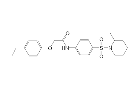 2-(4-Ethylphenoxy)-N-[4-(2-methylpiperidin-1-yl)sulfonylphenyl]acetamide