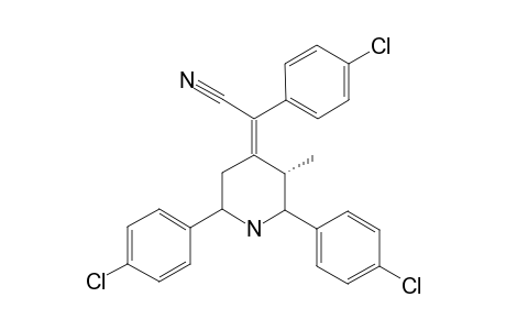 (E)-[T(3)-METHYL-R(2),C(6)-BIS-(PARA-CHLORODIPHENYL)-PIPERIDIN-4-YLIDENE]-(PARA-CHLOROPHENYL)-ACETONITRILE;MAJOR