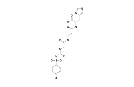 4-FLUOROPHENYLSULFONYLUREIDO-GLYCYL-BETA-ALANYL-HISTIDINE