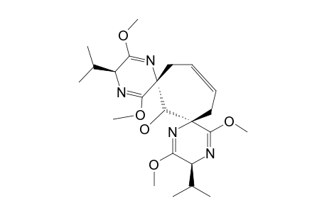 (2R,2''R,5S,5''S)-2,2'',5,5''-TETRAHYDRO-3,3'',6,6''-TETRAMETHOXY-2,2''-DISIOPROPYLPYRAZIN-5-SPIRO-1'-CYCLOHEPT-5'-EN-3'-SPIRO-5''-PYRAZIN-2'-OL