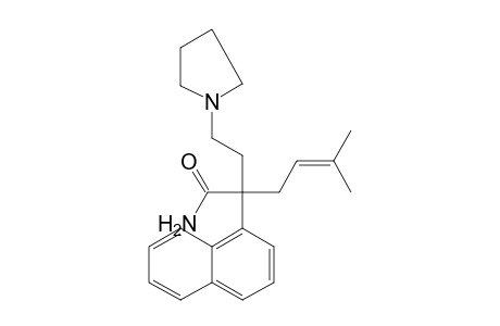 alpha-(3-METHYL-2-BUTENYL)-alpha-(1-NAPHTHYL)-1-PYRROLIDINEBUTYRAMIDE