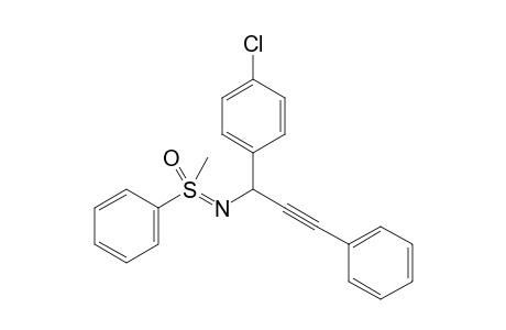 N-[1-(4-Chlorophenyl)-3-phenylprop-2-yn-1-yl]-S,S-methylphenyl sulfoximine