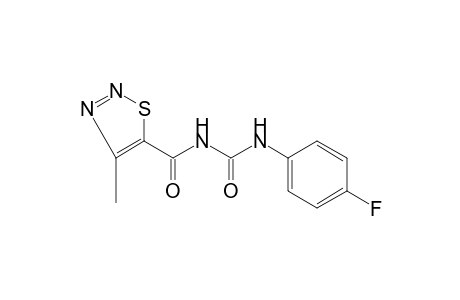 1-(p-fluorophenyl)-3-[(4-methyl-1,2,3-thiadiazol-5-yl)crabonyl]urea