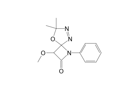 TRANS-1,7,8-TRIAZA-3-METHOXY-6,6-DIMETHYL-5-OXA-2-OXO-1-PHENYLSPIRO-[3,4]-OCT-7-ENE