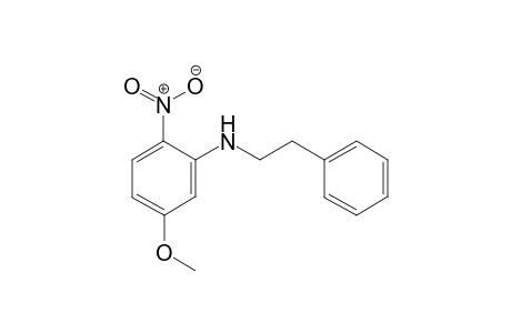 5-methoxy-2-nitro-N-(2-phenylethyl)aniline