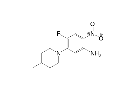 4-Fluoro-5-(4'-methylpiperidin-1'-yl)-2-nitroaniline