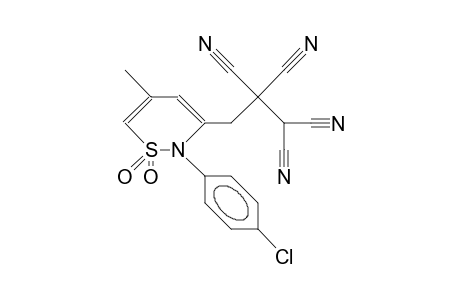 N-PARA-CHLORPHENYL-2-METHYL-4-(3,3,2,2-TETRACYANOPROP-1-YL)-BUTA-1,3-DIEN-1,4-SULTAMEN