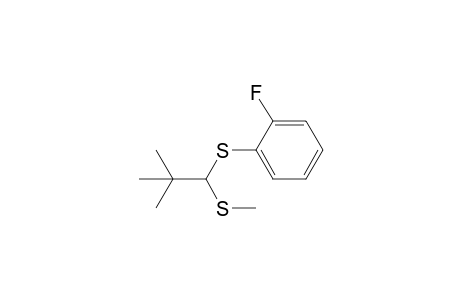 1-[2,2-Dimethyl-1-(methylthio)propylthio]-2-fluorobenzol