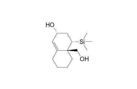 TRANS-6-(HYDROXYMETHYL)-CIS-5-(TRIMETHYLSILYL)-BICYCLO-[4.4.0]-DEC-1-EN-R-3-OL