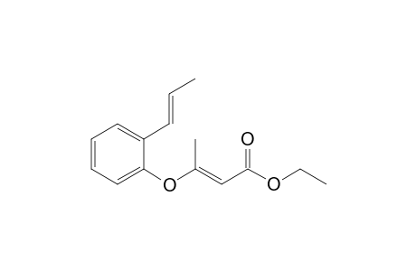 (E)-ethyl 3-(2-((E)-prop-1-en-1-yl)phenoxy)but-2-enoate