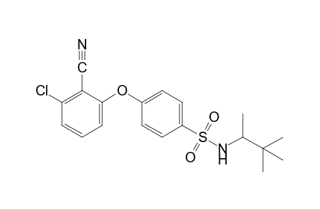 p-(3-chloro-2-cyanophenoxy)-N-(1,2,2-trimethylpropyl)benzenesulfonamide