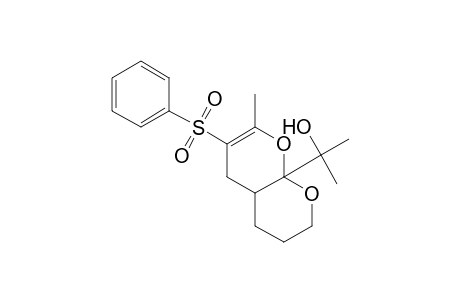 4-(Benzenesulfonyl)-1-(1-hydroxy-1,1-dimethylmeth-1-yl)-3-methyl-2,10-dioxabicyclo[4.4.0]dec-3-ene