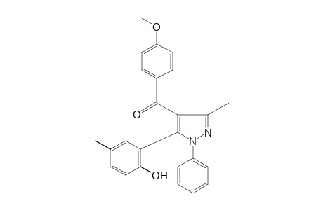 5-(6-hydroxy-m-tolyl)-3-methyl-1-phenylpyrazol-4-yl p-methoxyphenyl ketone