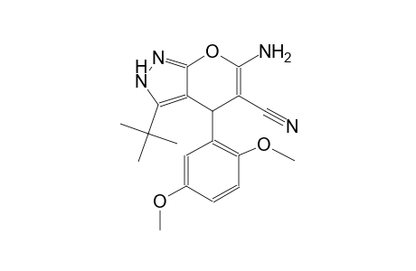 pyrano[2,3-c]pyrazole-5-carbonitrile, 6-amino-4-(2,5-dimethoxyphenyl)-3-(1,1-dimethylethyl)-2,4-dihydro-