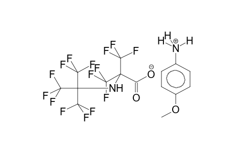 N-PERFLUORO-TERT-BUTYL-ALPHA-AMINOHEXAFLUOROISOBUTYRIC ACID, PARA-ANIZIDINIUM SALT