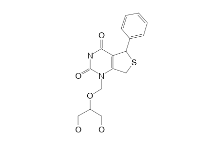 5H,7H-1-[2-HYDROXY-1-(HYDROXYMETHYL)-ETHOXYMETHYL]-5-PHENYL-DIHYDRO-THIENO-[4#3,4-D]-PYRIMIDINE-2,4-DIONE